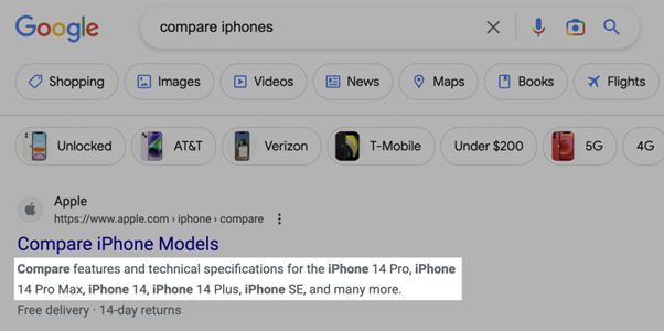 iphone metadescription
