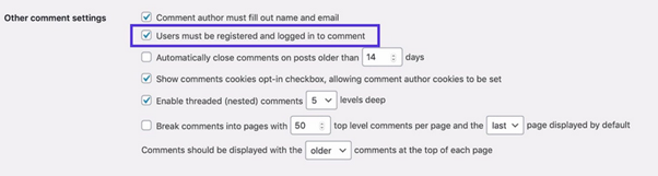 register for commenting