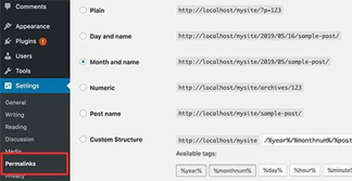 permalinks in wordpress