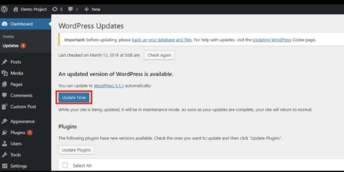 wordpress updates