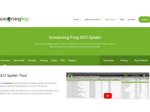 screaming frog features